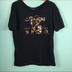 - Livesore Traps & tats raw edge T-shirt